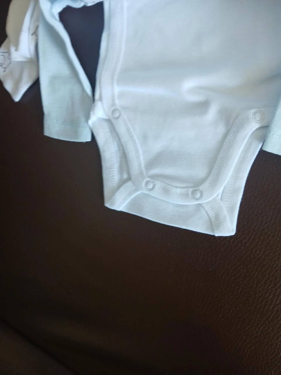 lote com 3 bodies de mangas compridas para menino Tex Baby 50 cm 0 meses – photo 2